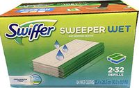 Swiffer Sweeper Wet Mopping Cloths Refills Open Window Fresh 32 Count Pack of 2