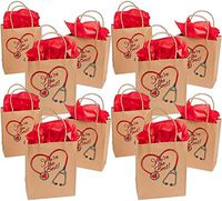 Large Nurse Kraft Paper Gift Bags (12 Pack) You’re The Best Nurse Kraft Gift Bags for Doctors Paramedics Nurses Party Favors Goody Bag Fillers and Prizes, by 4E’s Novelty