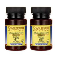 Swanson Amino Acid 5-Htp Enteric Coated Extra Strength 100 Milligrams 30 Tabs (2 Pack)