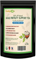Organic Male Fertility Tea, Testosterone Booster for Men| Horny Goat Weed for Men with Ashwagandha and Ginko Biloba| Made in USA