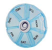 Jini Smart Weekly Pill Case with EZ-Minder and EZ-Record - The Pill Case with The Easiest Way to Setup Pill Reminders and Record Pill History