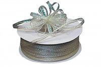 3mm-1/8" Organza Pull Bow Ribbon Ivory 50yd