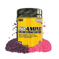 Man Sports Iso Amino Pure Isolated BCAA. Fat Burning Dorks Flavored BCAA Powder for Muscle Recovery and Lean Muscle Growth (30 Servings)