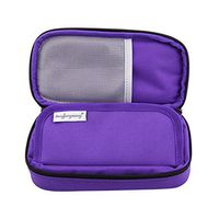 Diabetic Bag,Portable Diabetic Carrying Case Medical Travel Cooler Bag for Insulin Supply Kits (Purple)