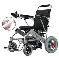 Electric Wheelchairs Portable Foldable Remote Control Manual Electric 5 Speed Double Motor Wheelchair with 360 ° Joystick