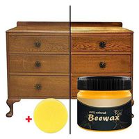 Wood Seasoning Beewax - Traditional Beeswax Polish for Wood & Furniture, All-Purpose Beewax for Wood Cleaner and Polish Wipes - Ideal for Furniture to Beautify & Protect, No Build-Up (1packs+1sponge)