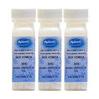 Hyland's Nux Vomica, 30X, 250 Tablets (Pack of 3)