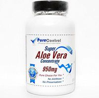Super Aloe Vera 950mg // 200 Capsules // Pure // by PureControl Supplements