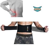 Lower Back Brace Posture Corrector, Lumbar Support Protect Waist During Running, Heavy Lifting, Exercise, Golf for Women and Men, Elastic Waist Belt (S/M)