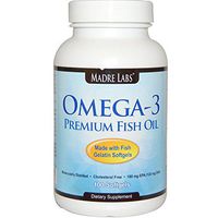 Madre Labs Omega-3 Premium Fish Oil Softgels 100 Ct. with EPA and DHA