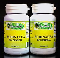 Echinacea Goldenseal. Made in USA - 120 (2x60) Capsules