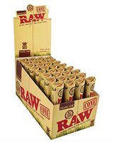 72 Raw ORGANIC Cones Pre-Rolled Rolling Papers, Raw ORGANIC Natural Unrefined Cones Rolling Paper 1.25 Size, 12 Packs of 6 Cones + Beamer Smoke Limited Edition Sticker