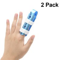 2-sided Finger Splints, 2 Pack Finger Support Brace Recovery Injury Pain Bending Deformation Fixing Finger Correction Splint With Built-in Aluminium Support Padded