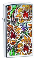 Zippo Fusion Floral Slim Pocket Lighter