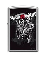 Zippo Sons of Anarchy Grim Reaper Brushed Chrome Pocket Lighter