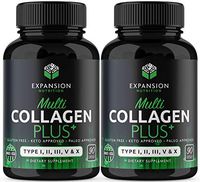 (2-Pack | 180 Pills) Multi Collagen Pills - Type I, II, III, V & X Grass Fed Collagen Protein Blend for for Healthy Skin, Hair, Nails, Gut, Joints, Bones & Muscles – Collagen Pills Supplements