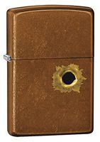 Zippo Bullet Hole Toffee Pocket Lighter