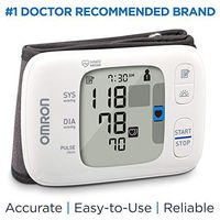 Omron Gold Blood Pressure Monitor, Portable Wireless Wrist Monitor, Digital Bluetooth Blood Pressure Machine, Stores Up to 200 Readings for Two Users (100 Readings Each)