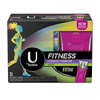U by Kotex Fitness Tampons with FITPAK, Super Absorbency, Unscented