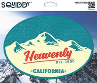 Squiddy Heavenly California - Vinyl Sticker for Car, Laptop, Notebook (5" Tall)