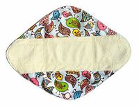 12 Inch Heavy Flow Bamboo Mama Cloth/ Menstrual Pads/ Reusable Sanitary Pads (Birds)