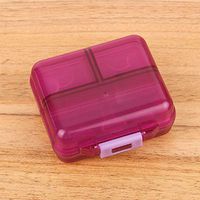 HQLCX Medicine Pill Storage Box Mini Kit Portable Kit One Week Portable Tablet Drug Storage Box Travel Split Pill Box,Purple