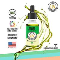 LIV Organic Hemp Oil™ Full Spectrum Hemp Seed Oil - Hemp Oil Drops Formulated for Optimal Calm and Pain Relief - Omega 3 Fatty Acids to Support Joint, Heart and Brain Health (RAW)