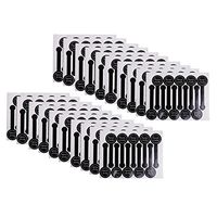 Flameer 20 Sheets Black Lollipop Sealing Stickers Sealing Self Adhesive Sticker Paper Cookie Bags for Gift Giving