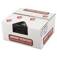 Jaguar Plastics R4046H Repro Low-Density Can Liners, 1.5 Mil, 40 x 46, Black, 10 Bags per Roll (Case of 10 Rolls)