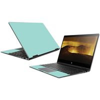 MightySkins Skin Compatible with HP Envy x360 Convertible 13" (2018) - Solid Seafoam | Protective, Durable, and Unique Vinyl Decal wrap Cover | Easy to Apply, Remove | Made in The USA