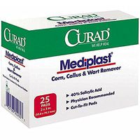 Curad Mediplast Pads 2" x 3" 25 ea ( Pack of 2)