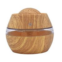 LNGRY 300ml Aroma Aromatherapy Humidifier Essential Oil Diffuser for Office Home Bedroom Living Room Study Yoga Spa - Wood Grain (Yellow)