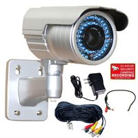 VideoSecu 1/3" Pixim DPS Sensor CCTV IR Day Night Outdoor Zoom Bullet Security Camera High Resolution WDR OSD 690TVL IR-Cut Filter 4-9mm Varifocal Lens with Cable and Power Supply BZT