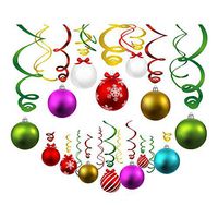 CC HOME New Year Hanging Swirl Decoration,Winter Wonderland Party Supplies, Christmas Ceiling Hanging Decoration,Winter Wonderland Party Favor for Home,Office Christmas Party,New year Eve Party Decor