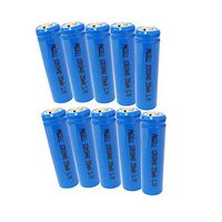 ICR10440 AAA 3.7V 350MAH Button Top Lithium Rechargeable Battery 10Pcs