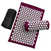 Glossrise Acupressure Mat & Pillow Set/Yoga Acupressure mat/Acupuncture mat for Massage/Wellness/Relaxation and Tension Release, Relief Sciatic Pain, Insomnia, Comes in a Carry Bag