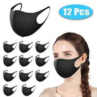 HJZXC 12 Pcs Fashion Protective, with Comfortable Earloop,Washable, Reusable