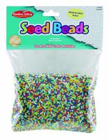 Charles Leonard Creative Arts Seed Beads, Assorted Colors, 1 Pound Bag (59050)