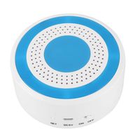 Wireless Sound and Light Strobe Siren Alarm 433mhz 100dB Home Security Strobe Siren for WiFi GSM Alarm Panel System (8 LED Alarm Lights, 20 Detectors)