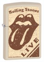 Zippo Rolling Stones Cream Matte Lighter