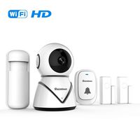 Wireless Home Security Alarm System Door Alarm System for Home DIY Kit PIR Detector Night Vision Two Way Audio with 2 Pack Door/Window Sensors