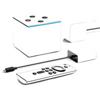 MightySkins Skin Compatible with Amazon Fire TV Cube (2019) - Solid White | Protective, Durable, and Unique Vinyl Decal wrap Cover | Easy to Apply, Remove, and Change Styles | Made in The USA