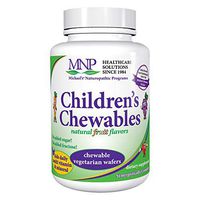 Michael's Naturopathic Programs Childrens Chewables - Fruit Punch Flavor - 60 Vegetarian Wafers - Childrens Multivitamin & Mineral Supplement - Gluten Free, Kosher - 30 to 60 Servings