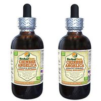 Angelica Chinese (Angelica Sinensis) Tincture, Organic Dried Root Liquid Extract (Brand Name: HerbalTerra, Proudly Made in USA) 2x4 fl.oz (2x120 ml)