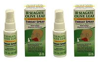 Seagate Products Homeopathic Olive Leaf Throat Spray (Pack of 2) 1 Ounce Raspberry-Spearmint