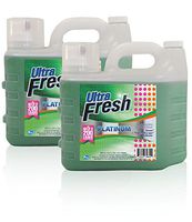 Ultra Fresh Platinum Green Detergent plus Tropical Escape Fabric Softener. 200 oz spigot jug - 2 PACK (400 oz) - HE, concentrated (up to 400 loads total)