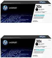 HP 30X (CF230X) Black Toner Cartridge, High Yield, 2-Pack