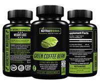 Green Coffee Bean Extract with 50% GCA 800mg - 100% Pure with Antioxidants - 100% All Natural Weight Loss Supplement, Maintains Normal Blood Sugar Levels, Non-GMO, Gluten-Free - 60 Veggie Capsules