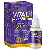 Vital 3 Joint Solution® Clinically Proven Liquid Knee Relief Supplement Biologically Active Fragments of Collagen Type II-n1 Supports Joint Flexibility and Mobility