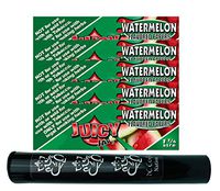 Herb Airtight Tube Pocket Protector with Juicy Jay's Watermelon 1.25 Flavored Hemp Rolling Papers 5 Count DC Crafts Nation- Ganesha